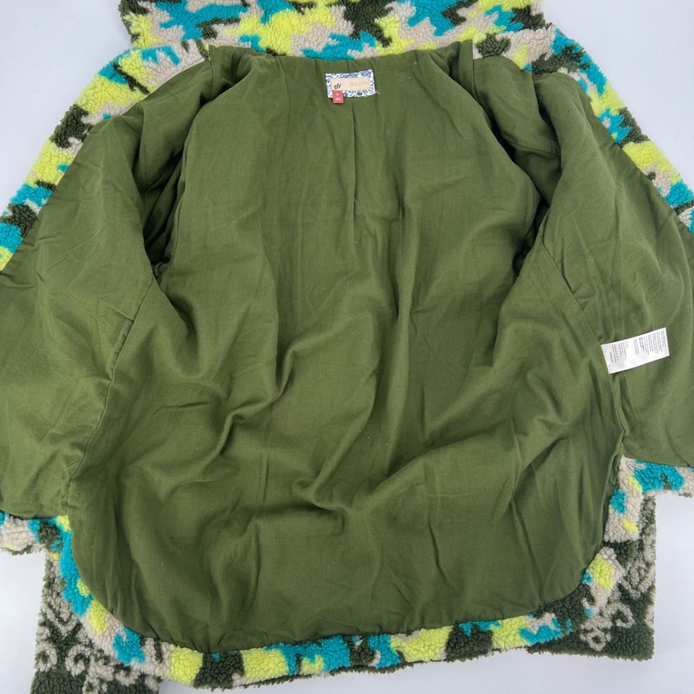 Anthropologie Pilcro Camo Sherpa Jacket Zip Up Fleece Teddy Mountain Camouflage - Picture 6 of 9